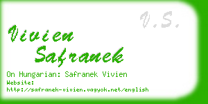 vivien safranek business card